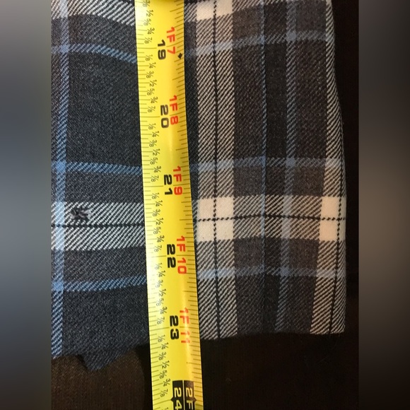 346 Brooks Brothers Checkered Plaid White,Gray & Blue Midi Skirt Size 6 - Picture 8 of 10